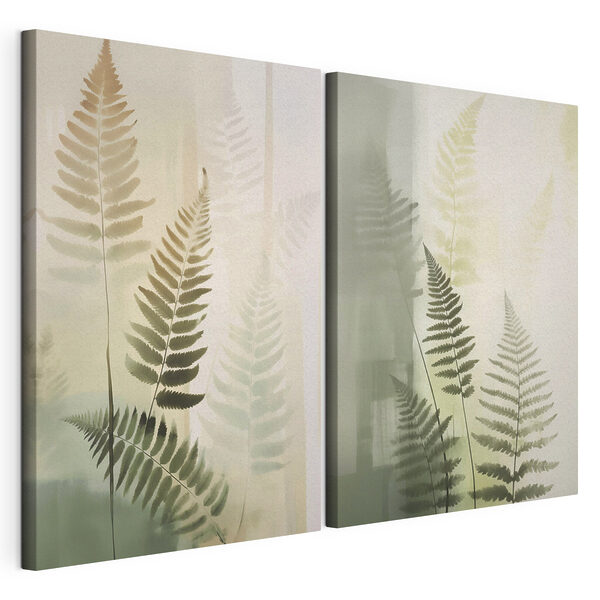 Tablou modular pe pânză Ferigi delicate în nuanțe delicate (SKU: m01265) Tablou modular pe pânză Tablou modular pe pânză Ferigi delicate în nuanțe delicate (SKU: m01265)