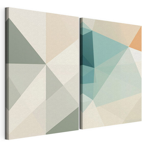 Tablou modular pe pânză Forme abstracte în culori delicate (SKU: m30023) Tablou modular pe pânză Tablou modular pe pânză Forme abstracte în culori delicate (SKU: m30023)