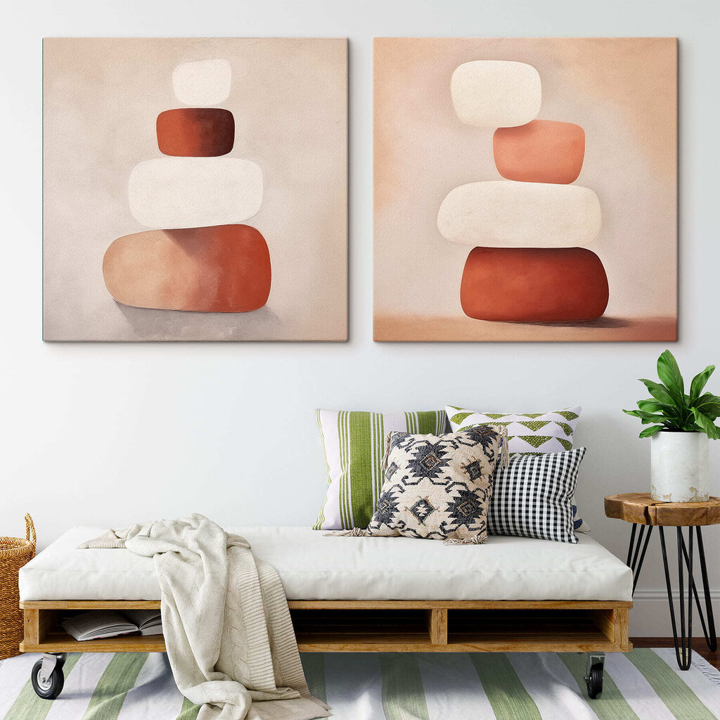 Painting of stacked objects Painting of stacked objects