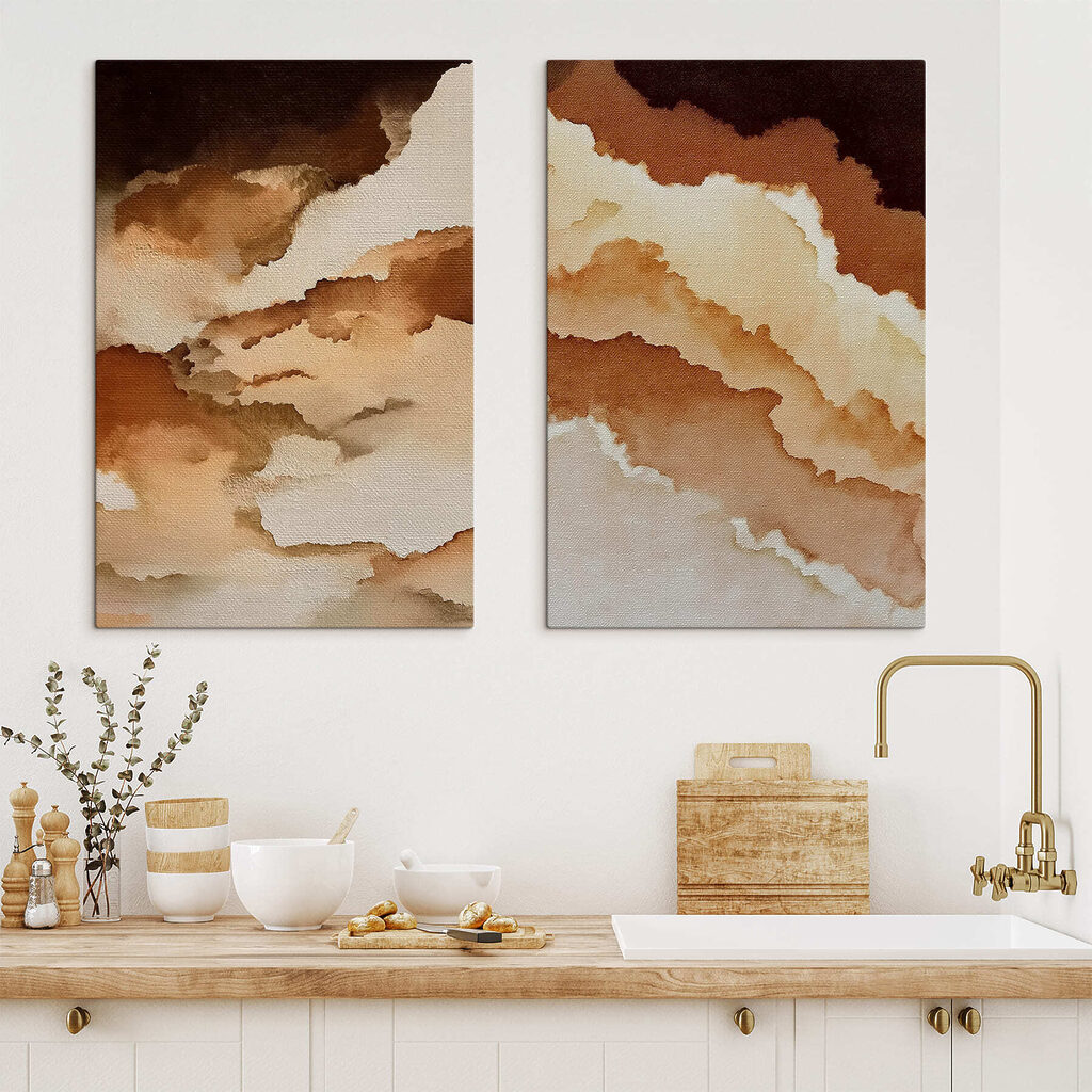 Soft hues in gentle flowing patterns Soft hues in gentle flowing patterns