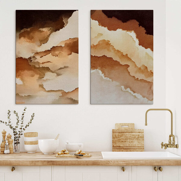 Soft hues in gentle flowing patterns Soft hues in gentle flowing patterns