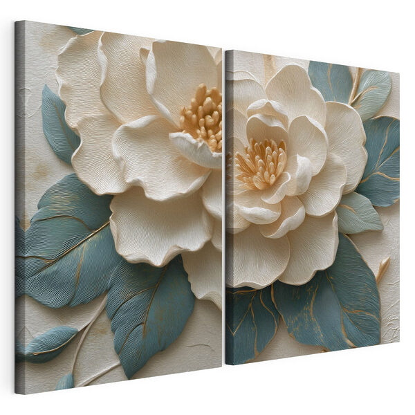 Tablou modular pe pânză Colaj cu o floare (SKU: m30161) Tablou modular pe pânză Tablou modular pe pânză Colaj cu o floare (SKU: m30161)