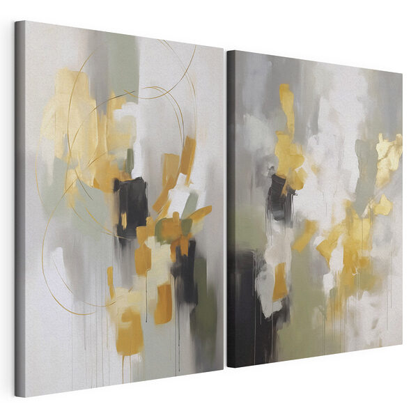 Tablou modular pe pânză Expresii abstracte în nuanțe delicate (SKU: m30189) Tablou modular pe pânză Tablou modular pe pânză Expresii abstracte în nuanțe delicate (SKU: m30189)
