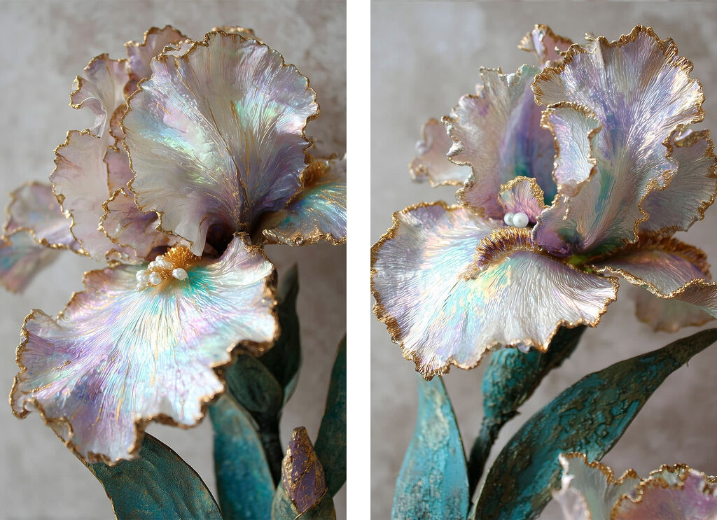 Delicate petals in soft pastel hues Delicate petals in soft pastel hues