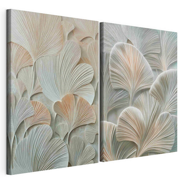 - Motive delicate inspirate din natura Tablou modular pe pânză - Motive delicate inspirate din natura