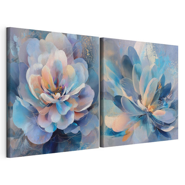 Tablou modular pe pânză Nuanțe delicate de eleganță florală (SKU: m30147) Tablou modular pe pânză Tablou modular pe pânză Nuanțe delicate de eleganță florală (SKU: m30147)