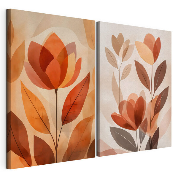 Captură de ecran cu o floare Tablou modular pe pânză Captură de ecran cu o floare