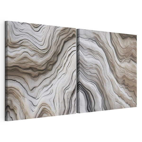 Tablou modular pe pânză Linii fluide în nuanțe neutre delicate (SKU: m30341) Tablou modular pe pânză Tablou modular pe pânză Linii fluide în nuanțe neutre delicate (SKU: m30341)