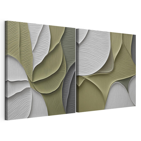 Straturi delicate în nuanțe calde și liniștitoare de pământ Tablou modular pe pânză Straturi delicate în nuanțe calde și liniștitoare de pământ