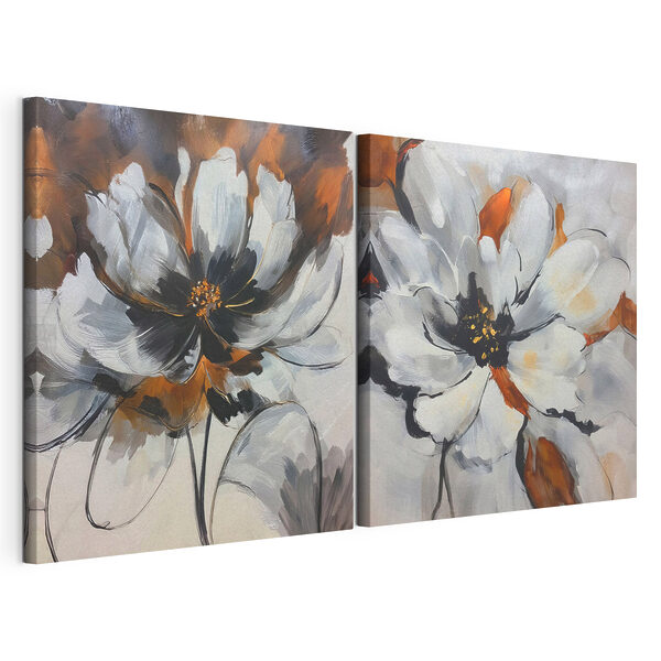 Tablou cu o floare Tablou modular pe pânză Tablou cu o floare