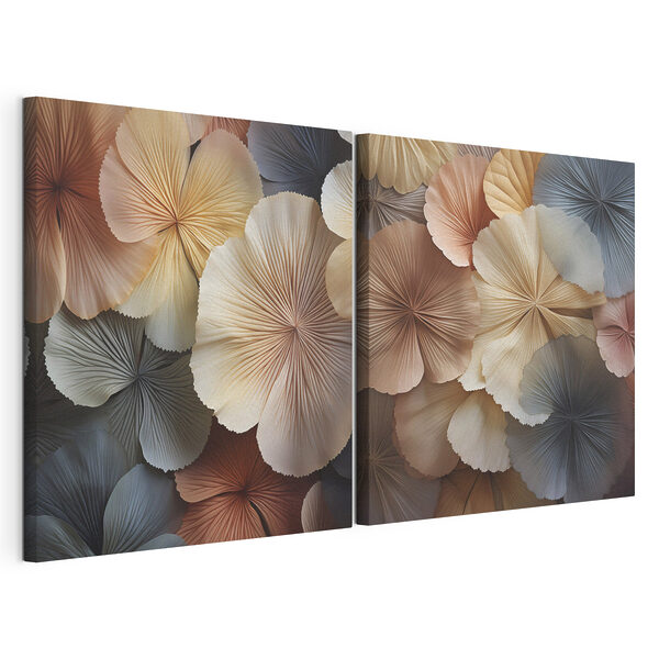 Tablou modular pe pânză Tablou modular pe pânză Colaj de flori (SKU: m30411)
