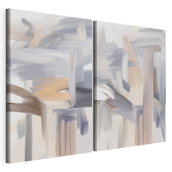 Tablou modular pe pânză Trăsături abstracte în nuanțe delicate (SKU: m30434) Tablou modular pe pânză Tablou modular pe pânză Trăsături abstracte în nuanțe delicate (SKU: m30434)