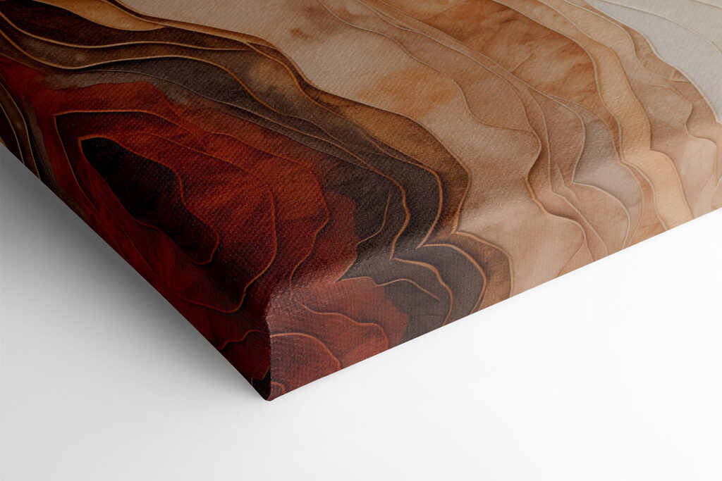 Flowing forms in earthy tones Flowing forms in earthy tones