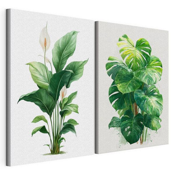 Tablou modular pe pânză Frunzele proaspete aduc natura în interior (SKU: m30513) Tablou modular pe pânză Tablou modular pe pânză Frunzele proaspete aduc natura în interior (SKU: m30513)
