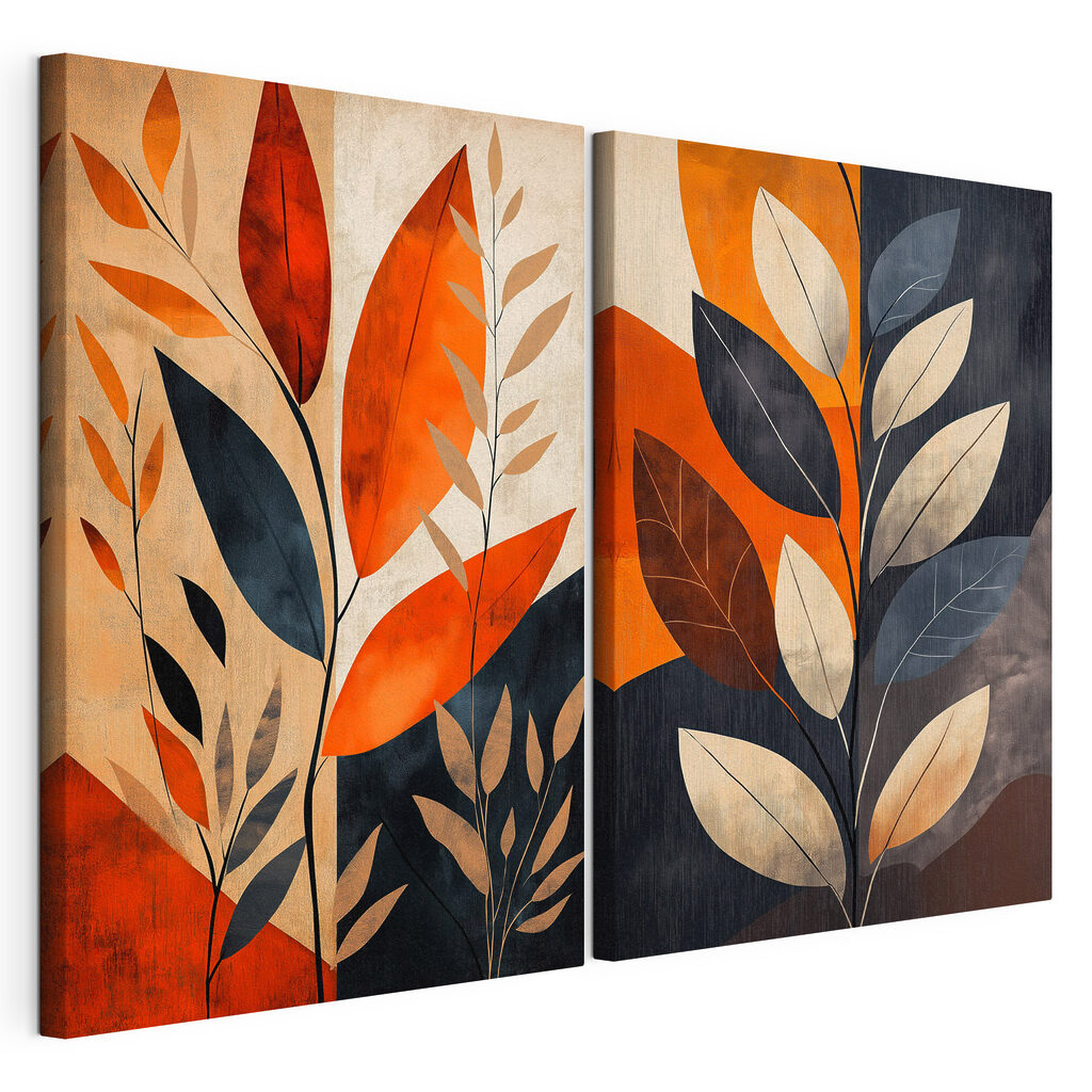 Painting of leaves and branches Painting of leaves and branches