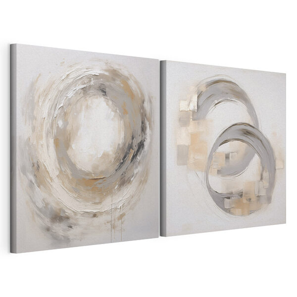 Tablou modular pe pânză Pictura unui cerc și a unui cerc (SKU: m30865) Tablou modular pe pânză Tablou modular pe pânză Pictura unui cerc și a unui cerc (SKU: m30865)