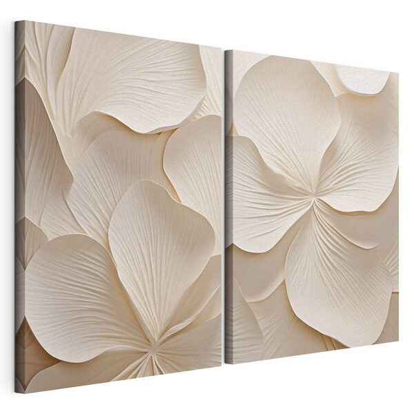 Tablou modular pe pânză Petale delicate, într-o armonie blândă (SKU: m30875) Tablou modular pe pânză Tablou modular pe pânză Petale delicate, într-o armonie blândă (SKU: m30875)