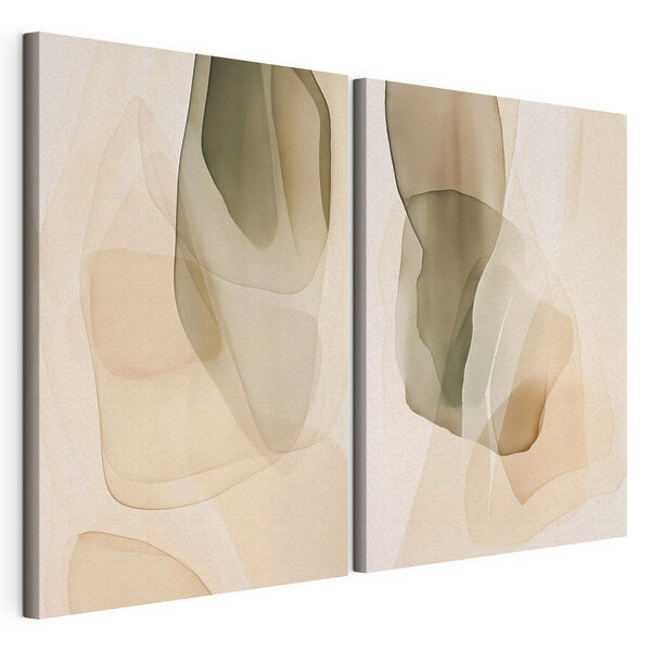 Straturi delicate de culori pale Tablou modular pe pânză Straturi delicate de culori pale