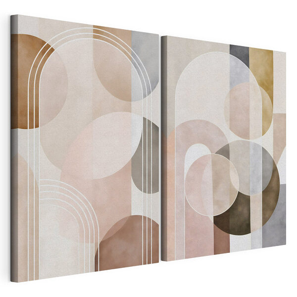 Tablou modular pe pânză Forme delicate în nuanțe de pământ (SKU: m30817) Tablou modular pe pânză Tablou modular pe pânză Forme delicate în nuanțe de pământ (SKU: m30817)