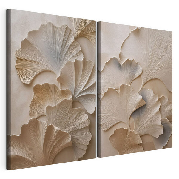 Eleganță naturală într-un design fluid Tablou modular pe pânză Eleganță naturală într-un design fluid