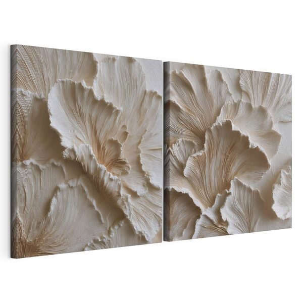 Tablou modular pe pânză Straturi complexe de texturi de culoare crem (SKU: m30647) Tablou modular pe pânză Tablou modular pe pânză Straturi complexe de texturi de culoare crem (SKU: m30647)