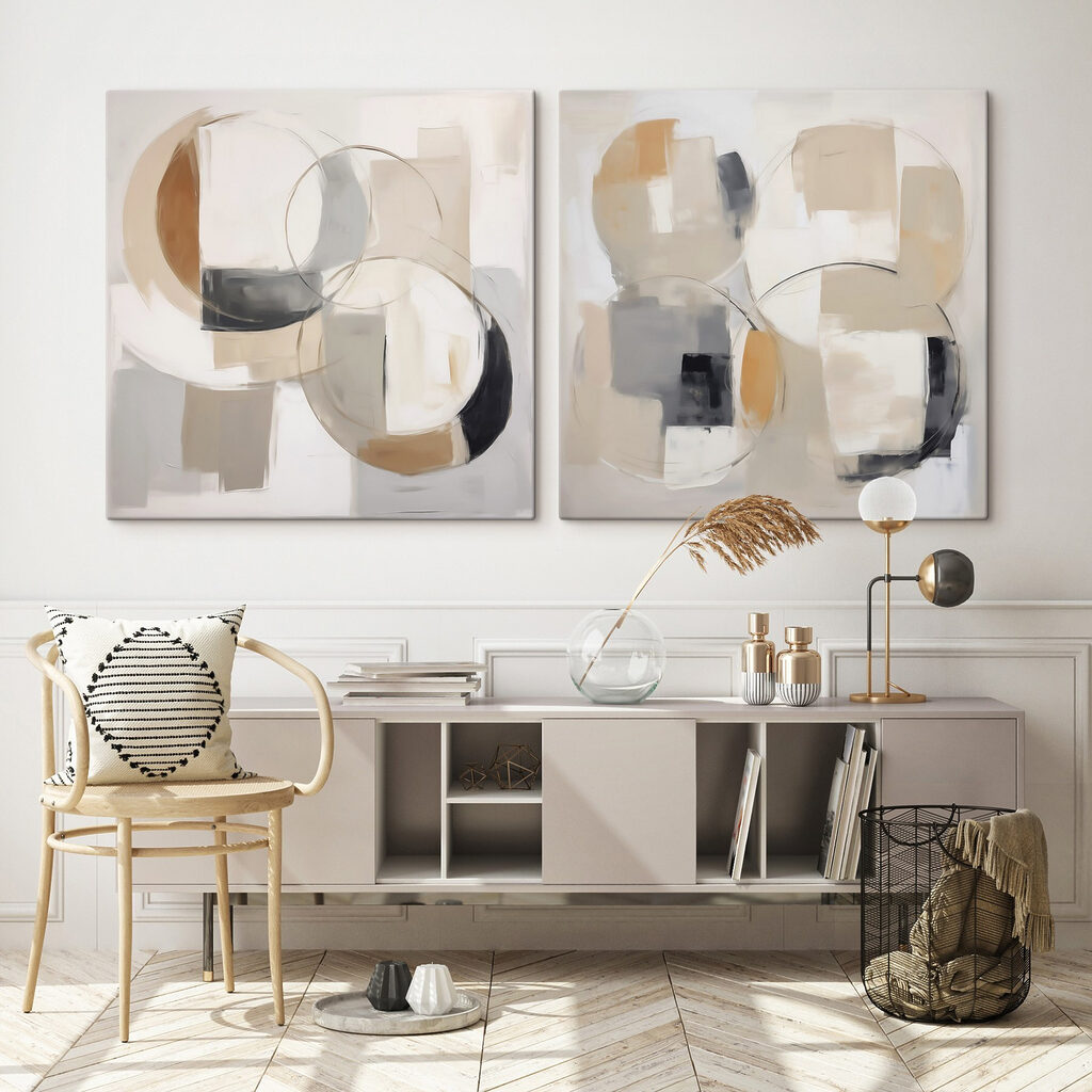 Pair of art pieces Pair of art pieces