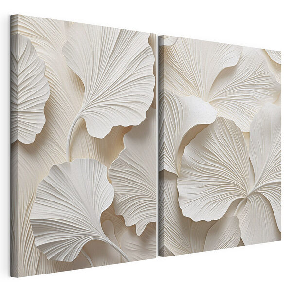 Tablou modular pe pânză Straturi delicate cu un design inspirat din natură (SKU: m30671) Tablou modular pe pânză Tablou modular pe pânză Straturi delicate cu un design inspirat din natură (SKU: m30671)