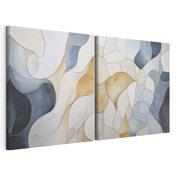 Tablou modular pe pânză Forme fluide în culori delicate (SKU: m30670) Tablou modular pe pânză Tablou modular pe pânză Forme fluide în culori delicate (SKU: m30670)