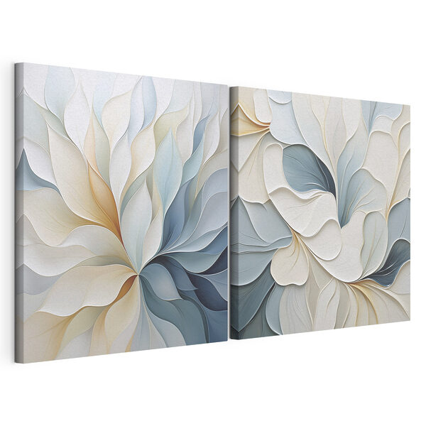 Tablou modular pe pânză Modele fluide în culori delicate (SKU: m30667) Tablou modular pe pânză Tablou modular pe pânză Modele fluide în culori delicate (SKU: m30667)