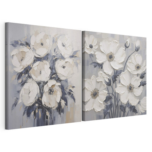 Tablou modular pe pânză Pictură cu flori pe pânză (SKU: m30593) Tablou modular pe pânză Tablou modular pe pânză Pictură cu flori pe pânză (SKU: m30593)