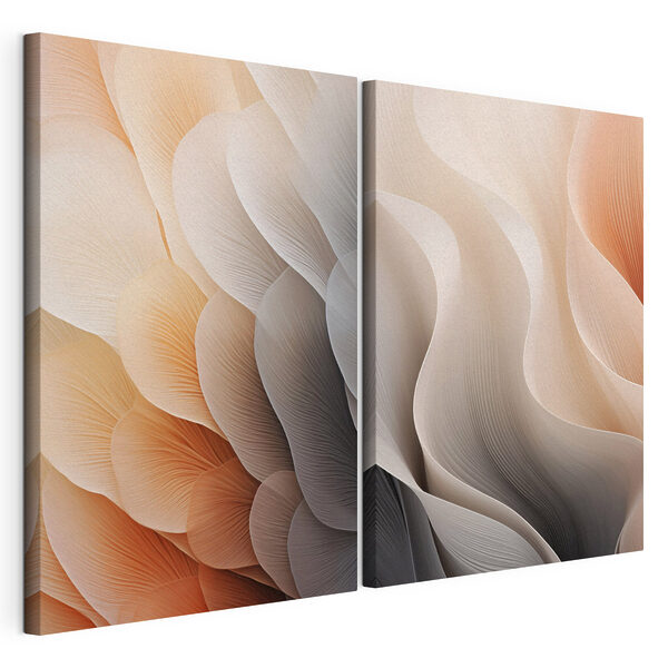 Motive fluide în culori delicate Tablou modular pe pânză Motive fluide în culori delicate