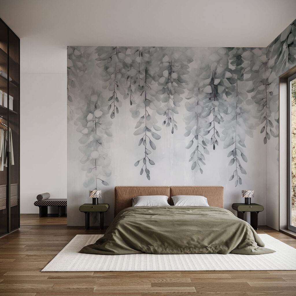 Un design liniștit, cu motive de frunze, pentru spații senine Un design liniștit, cu motive de frunze, pentru spații senine