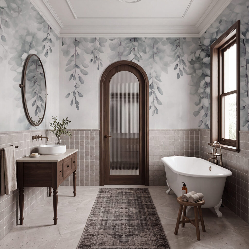 Un design liniștit, cu motive de frunze, pentru spații senine Un design liniștit, cu motive de frunze, pentru spații senine