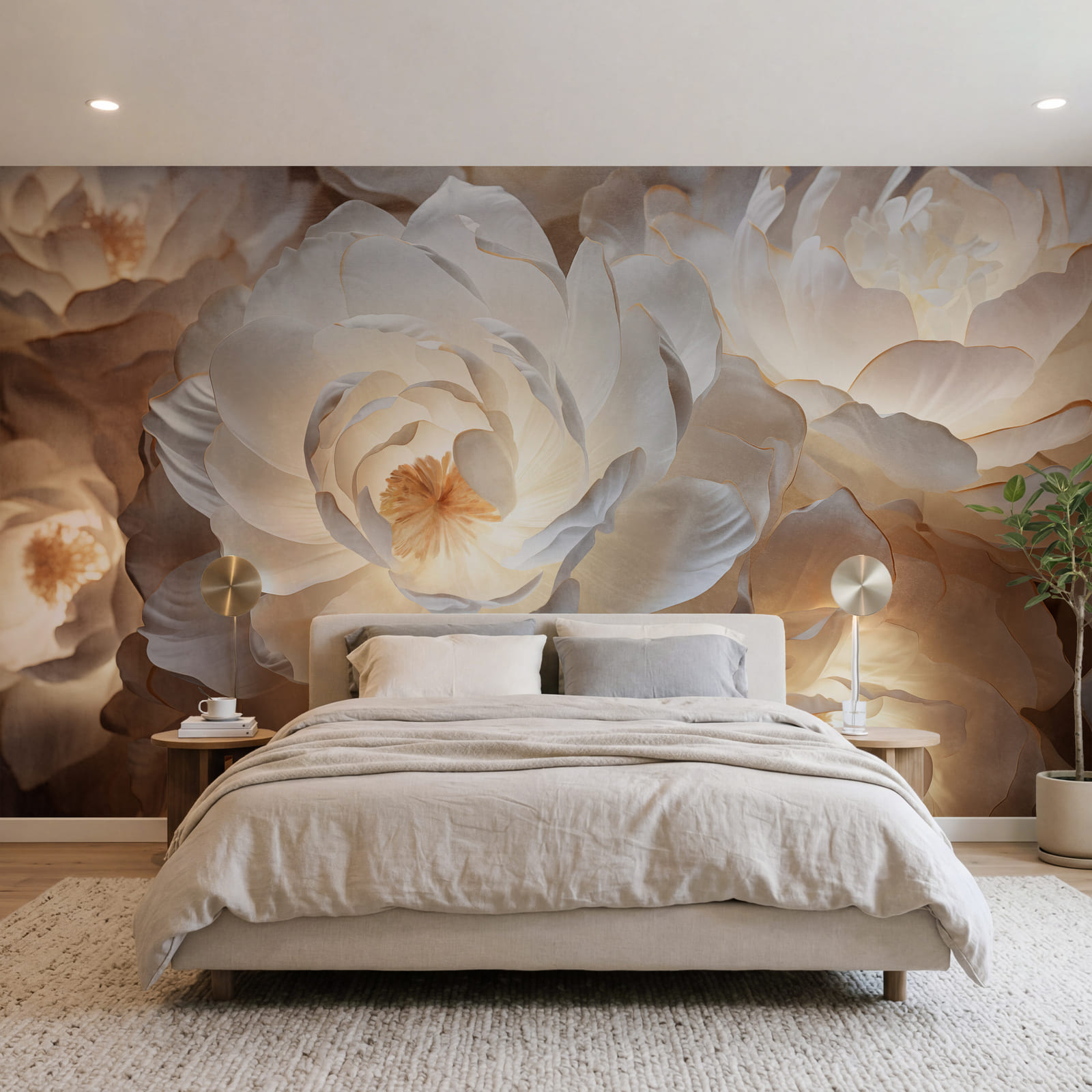 Petale delicate, luminate din interior