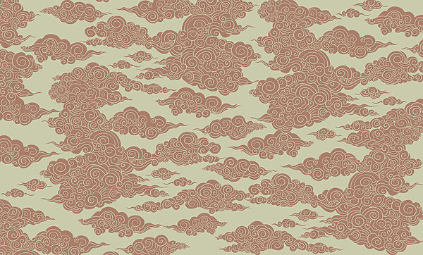 Pattern of clouds on a light background