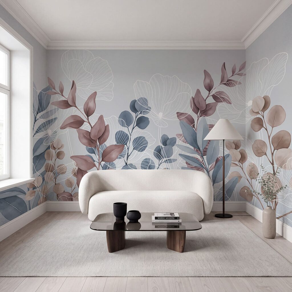 Un design floral elegant, în nuanțe delicate