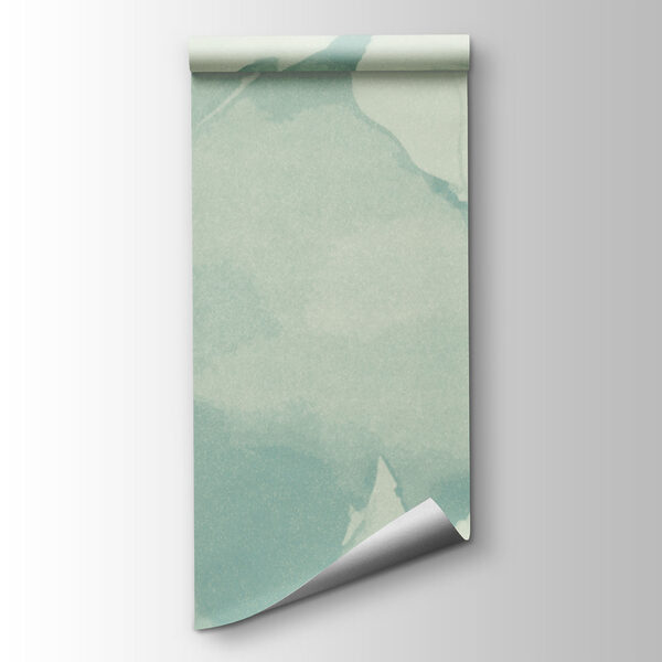 White flowers on a blue background