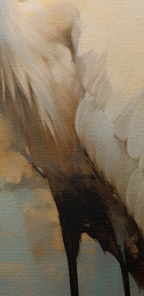 White bird with long legs and a long beak