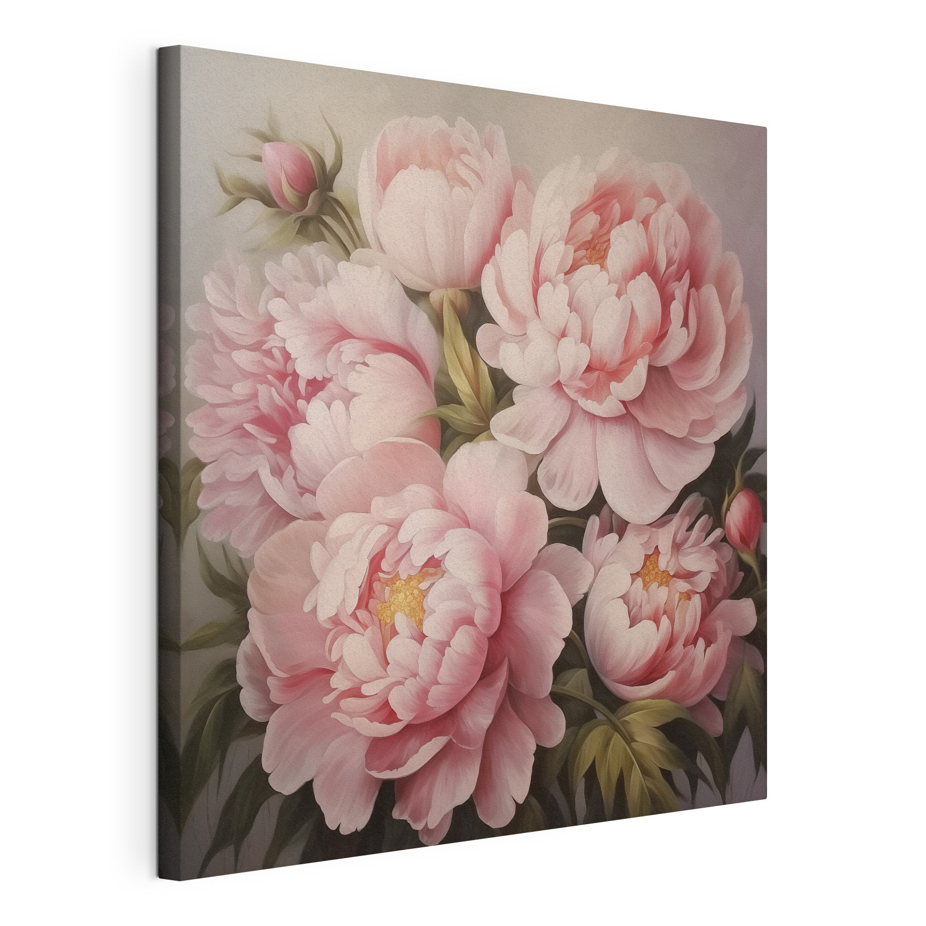 Painting of pink flowers