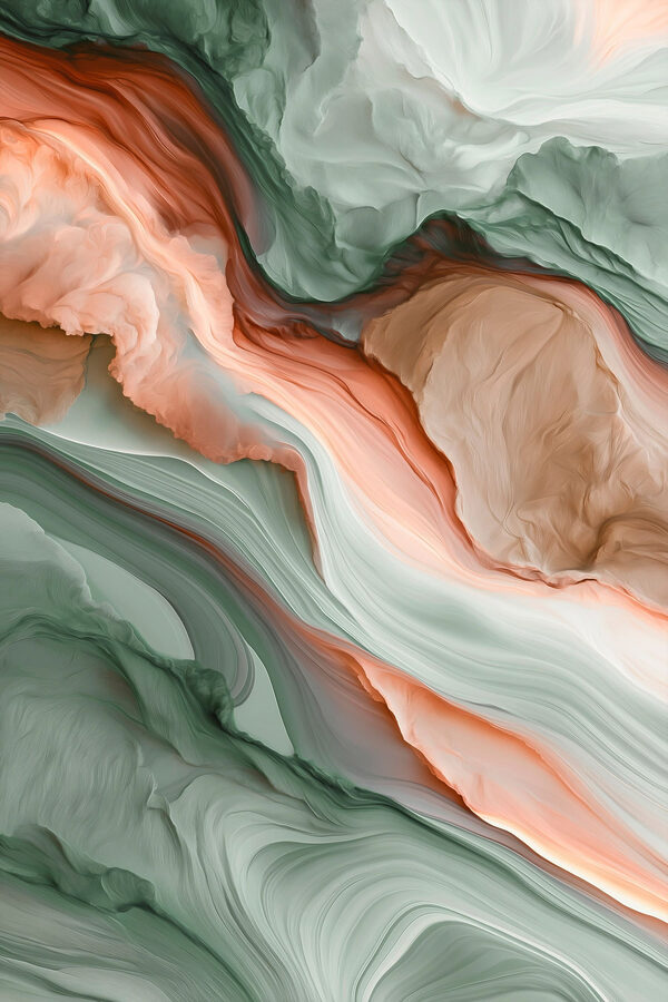 Soft swirls of earthy colors