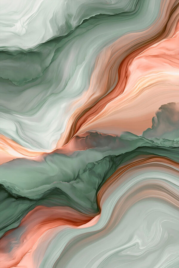 Serene waves of color blend beautifully
