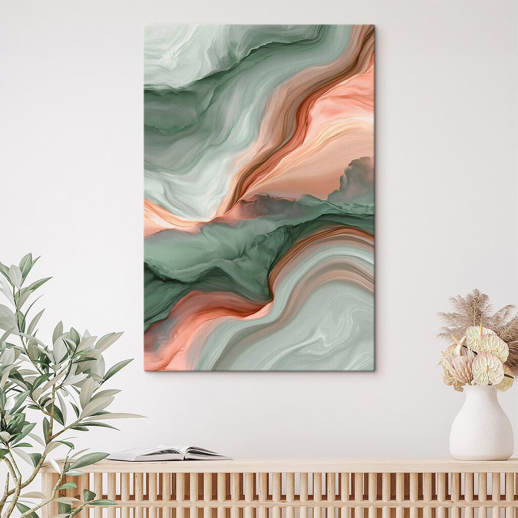 Serene waves of color blend beautifully
