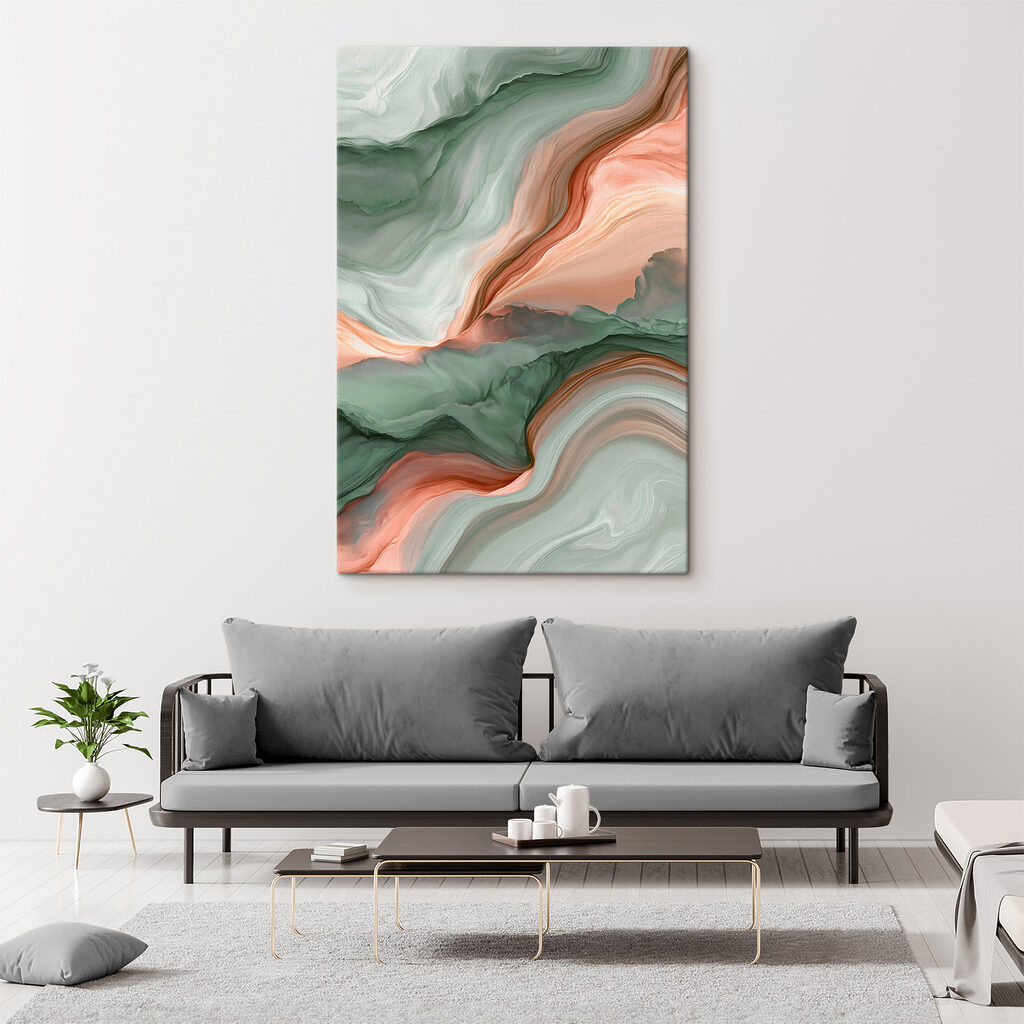 Serene waves of color blend beautifully