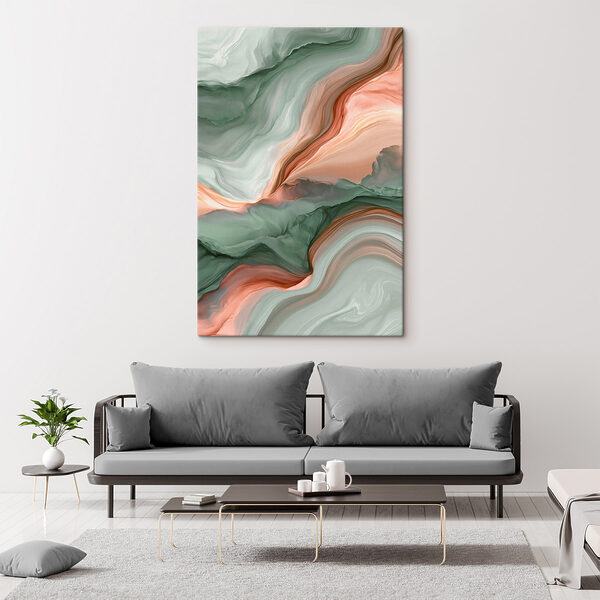 Serene waves of color blend beautifully