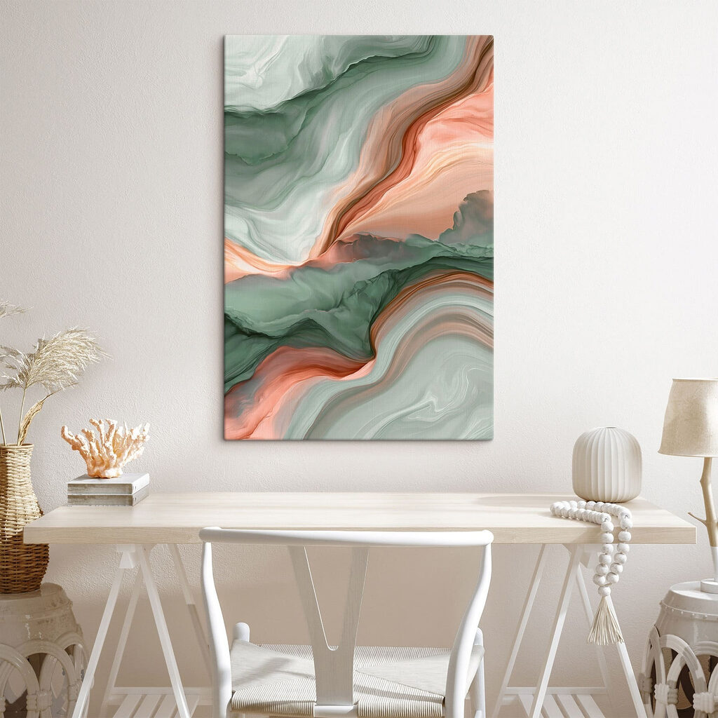 Serene waves of color blend beautifully