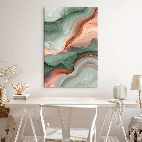 Serene waves of color blend beautifully