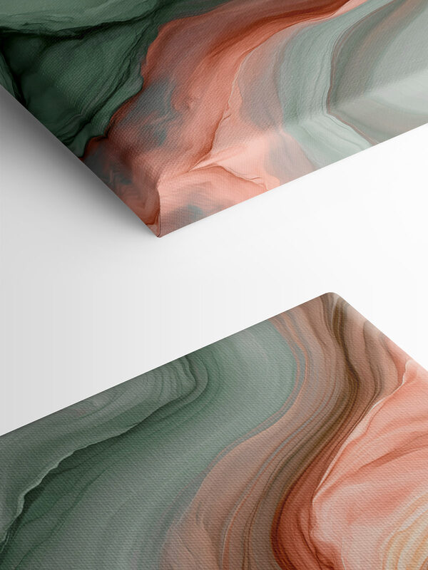 Serene waves of color blend beautifully