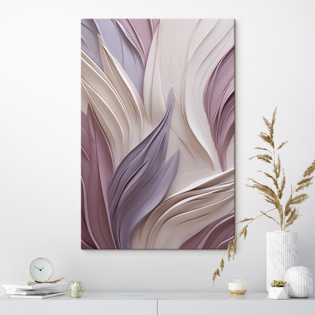 Flowing curves in soft colors
