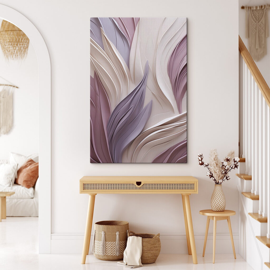 Flowing curves in soft colors