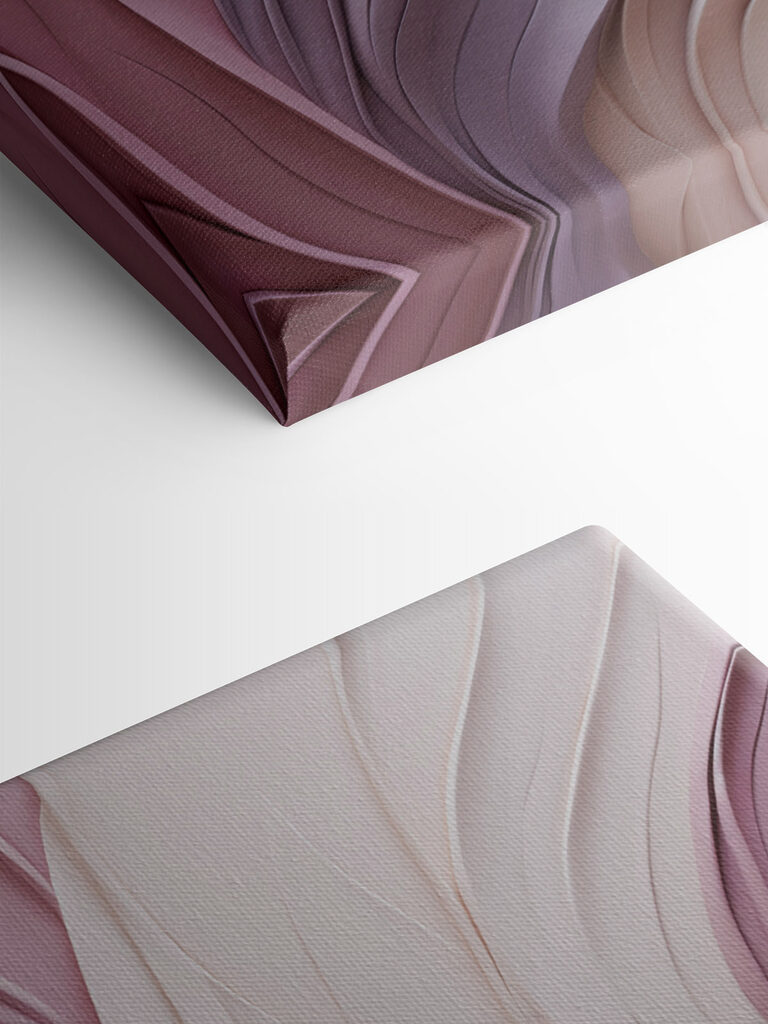 Flowing curves in soft colors